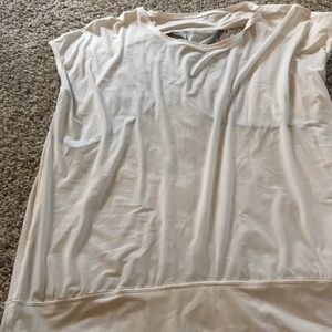 Lululemon White Open back short sleeve